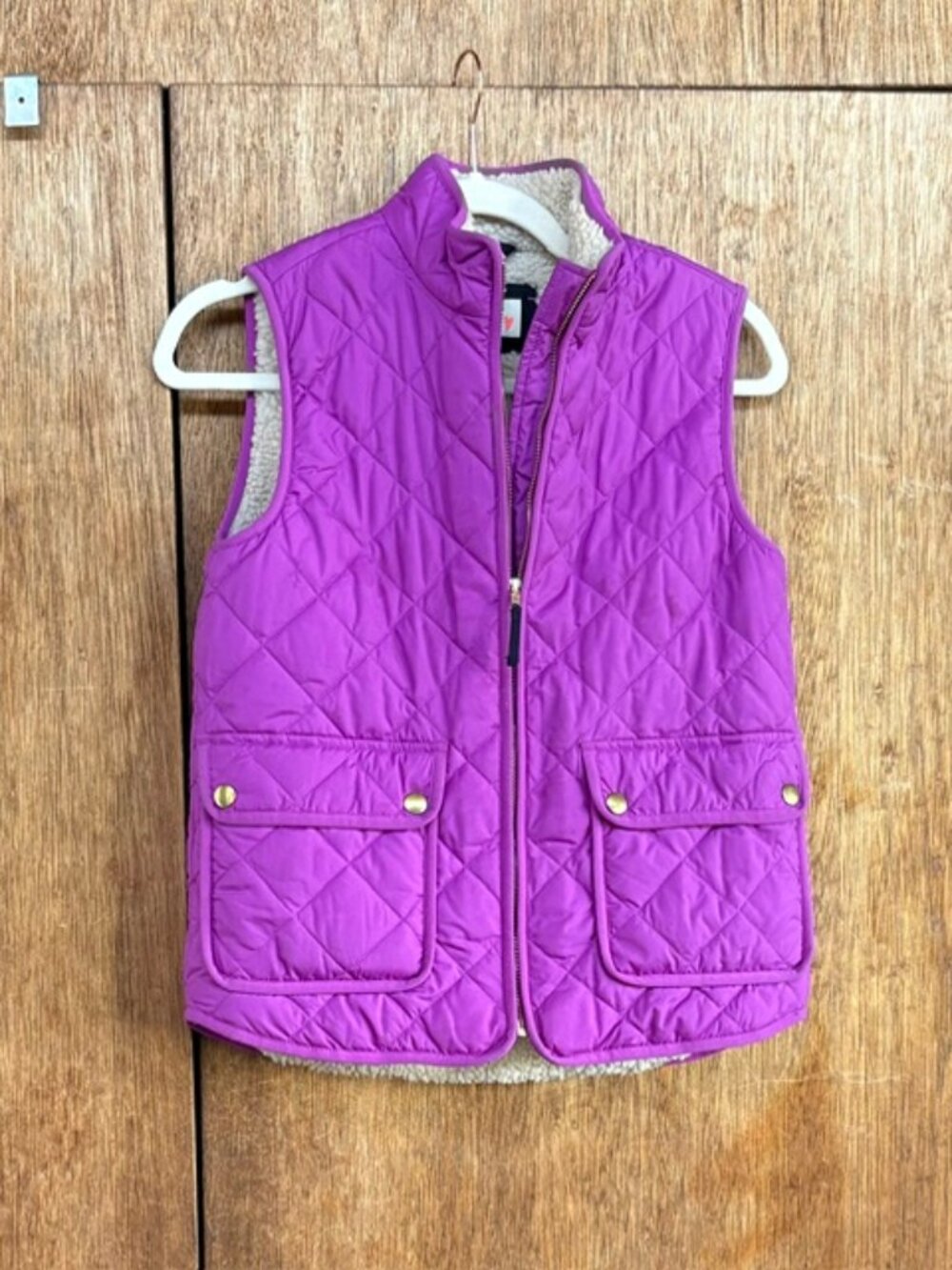 J. Crew Crewcuts Lilac/Purple Lined Quilted Vest -12